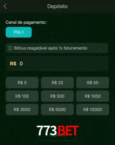 deposits 773BET